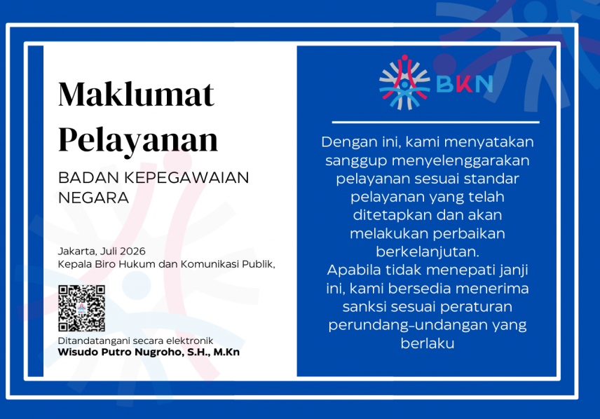 Maklumat Pelayanan BKN