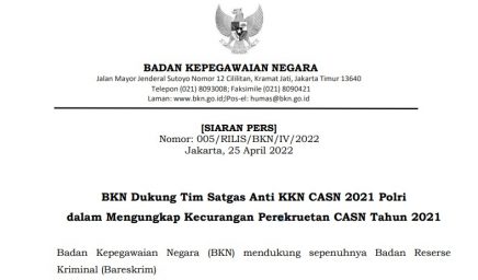 BKN Dukung Tim Satgas Anti KKN CASN 2021